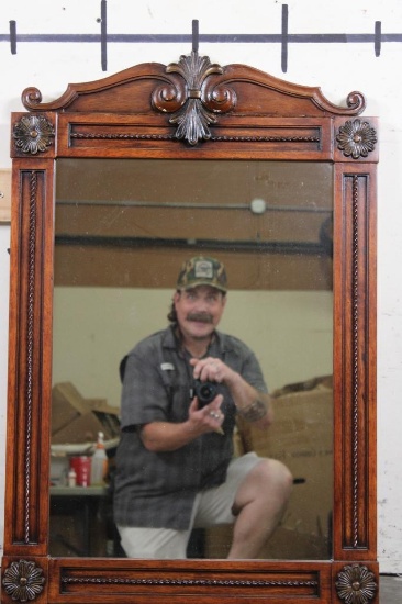 Large Contemporary Wooden Framed Mirror