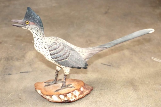 Hand-carved ARIZONA ROADRUNNER by artist "Pence"