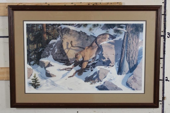 "Lord of the Rimrock" Signed and Numbered Lithograph Print by artist Leon Parson