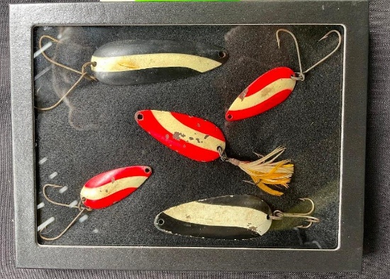Set of (5) Old Fishing LURES/SPOONS from the 1940's-1950's (ONE$)