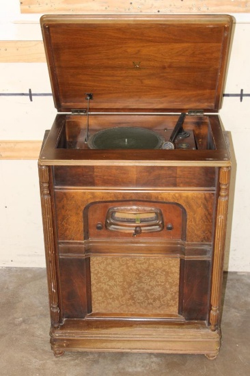 Original 1929 VICTOR Radio with Electrola Phonograph Model RE-45