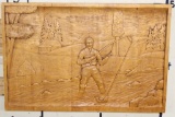 Original Hand-carved Wood Art by artist D. Heppell