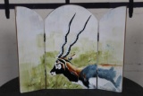 Hand Painted BLACKBUCK, signed by artist Jim Telford 1991