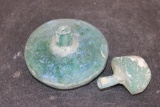 (2) Ancient ROMAN GLASS Bottles from the Roman Empire (ONE$)