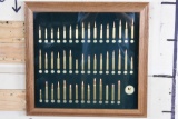 Tatonka Cartridge Display in a Glass and Wood Shadowbox Frame