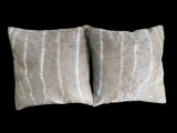 (2) Big KUDU Hide PILLOWS (ONE$)