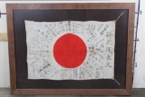 Original WW2 Japanese Silk Yosegaki Hinomaru 