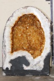 XL 69 lb CITRINE Crystal Geode Cathedral