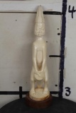 *TEXAS RESIDENTS ONLY* Hand-carved African ELEPHANT IVORY Statue of a Man playing a Drum