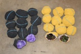 (10) Dyed Purple QUARTZ GEODES and (10) Titanium Aura Green QUARTZ GEODES (ONE$)