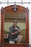 Large Contemporary Wooden Framed Mirror