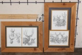 (4) Mike Childress Prints, Signed and Numbered in 2 Matching Frames (ONE$)