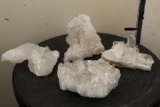 (4) Power Stone CRYSTAL QUARTZ Specimens, Weight: 3 lbs 4 oz (ONE$)