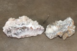 (2) Natural CALCITE and QUARTZ Specimens (ONE$)