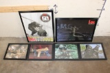 (6) Framed Heckler and Koch Tactical Ads and Calendar Photos (ONE$)