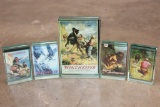 (5) Small Reproduction Antique Ammunition Ads from Magazines in Glass Frames (ONE$)