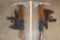 (2) Steel Blade Contemporary Viking Style Battle Axes with Leather Sheaths (ONE$)