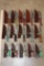 (15) *New* Damascus Steel Fixed Blade KNIVES with Leather Sheaths (ONE$)