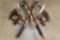 (2) Contemporary Viking Battle Axes with Carbon Steel Blades and Wood Handles (ONE$)