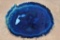 Polished Blue BRAZILIAN AGATE Slice with a Display Stand