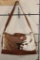 COW HIDE Duffle Bag with the University of Texas Longhorn Logo