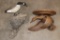 (1) Hand-carved and Painted Wooden GOOSE and (1) Hand-carved Wooden DUCK Shelf (ONE$)
