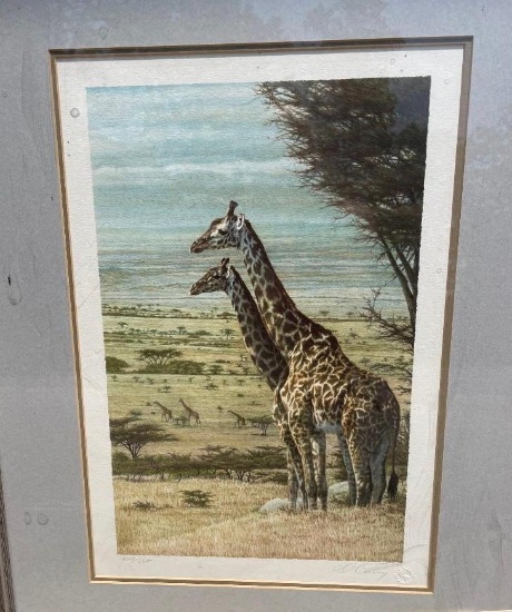 "Kingdom of Dreams" Signed and Numbered by Artist Dennis Curry with COA in a Wood and Glass Frame