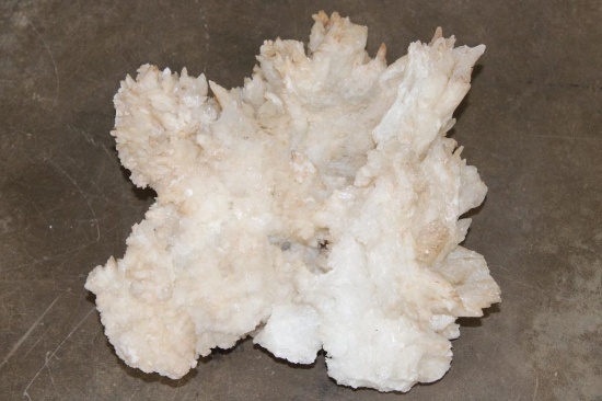 XL 17 lb WHITE ARGONITE Crystal Cluster Formation
