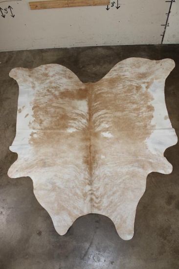 *Brand New* XL Champagne and White Brindle COW HIDE