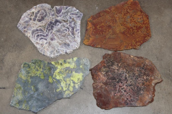 (4) Raw Mineral Slices (ONE$)