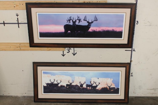 (2) Large Cabela's Edition Art Photo Prints by Robert King for King's Outdoor World 2002 (ONE$)