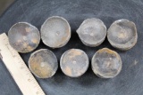 (7) ORTHOCONE Vertebrae and Socket FOSSILS (ONE$)