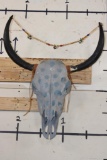 Painted and Embellished YAK Skull