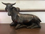 BRONZE Brahman/Zebu COW Statue, Weight: 17 lbs