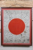 Original WW2 Japanese Silk Yosegaki Hinomaru 