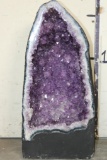 Big 61 lb Deep Purple AMETHYST Crystal Geode Cathedral