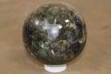 Big 9 lb Polished LABRADORITE Semi-precious Mineral Sphere