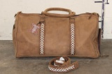 *Brand New* Leather Duffle Bag with a Detachable Carrying Strap