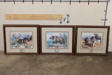 (3) Framed Wyoming Conservation Stamps with their matching Art Prints (ONE$)
