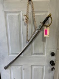 Civil War Reproduction Calvary style SWORD with a Scabbard, no markings