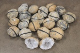 (20) Clear QUARTZ Crystal Geodes (ONE$)