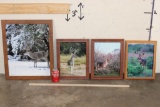 (4) Signed Dave N. Richards Photos of Whitetail Deer Bucks (ONE$)