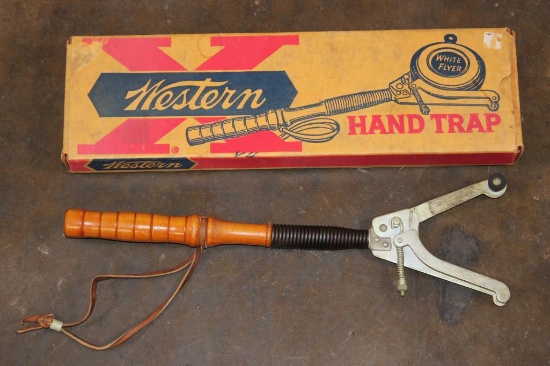 Western Hand Trap Clay Pigeon Thrower with the Original Box