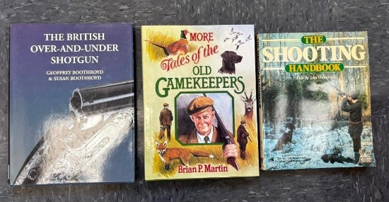 "The British Over-And-Under Shotgun" by Boothroyd with 2 Shooting Books