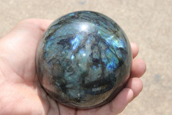 Polished LABRADORITE Crystal Sphere