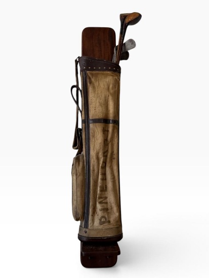 Pinehurst D. Ross Pro Vintage Canvas Bag & Clubs