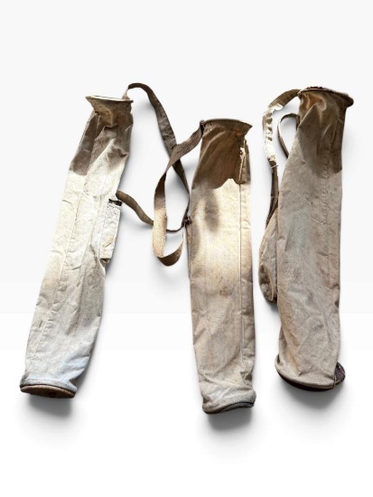 Vintage Canvas Sunday Caddie Bags Group