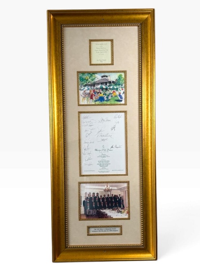 1995 Masters Champions Dinner Framed Display