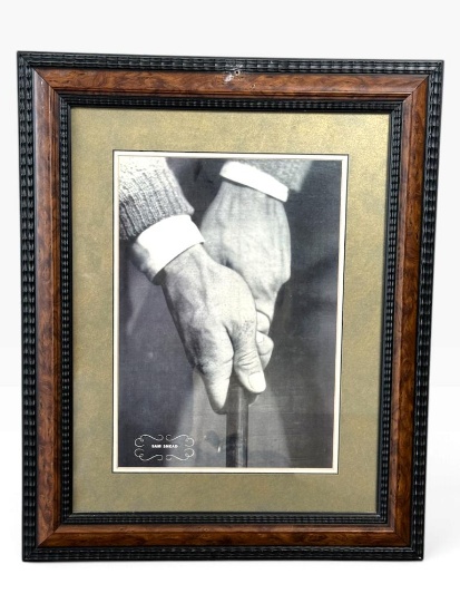 Framed Sam Snead Golf Grip Photo Reprint
