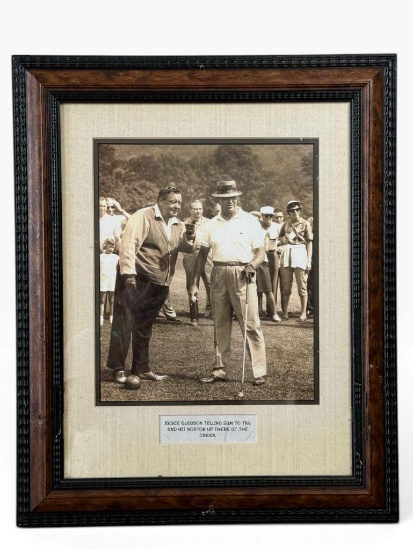 Framed Jackie Gleason & Sam Snead Photo
